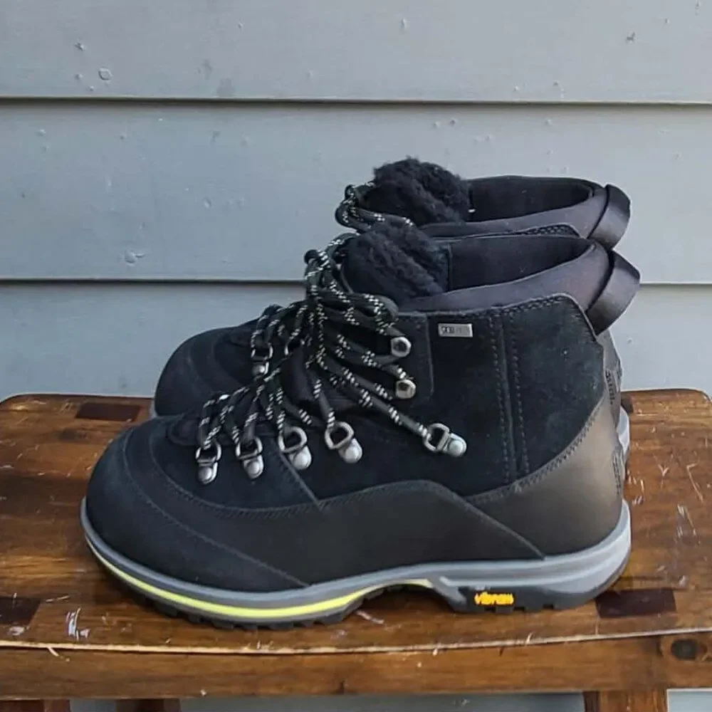 UGG Brecken Lace Up Black Boots Waterproof Boots NWT!  NEW! size 7